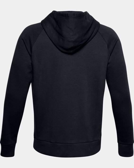 Men's UA Rival Fleece Full Zip Hoodie in Black image number 5